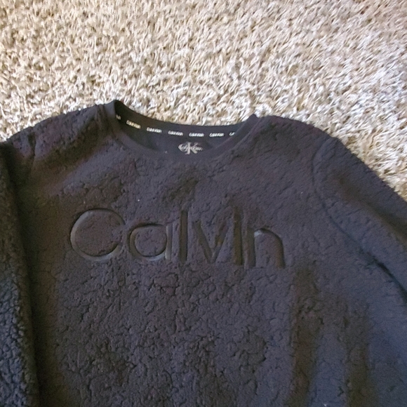 Calvin Klein Black Sherpa Size XL NWT - Picture 3 of 3